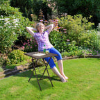 Garden Table Folding Round