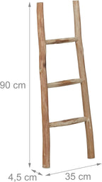 Ladder 90CM Tall Garden Decor 3 Rungs