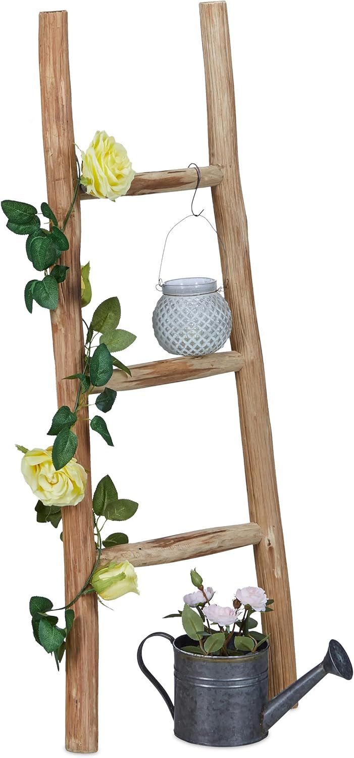 Ladder 90CM Tall Garden Decor 3 Rungs