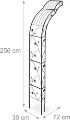 Relaxdays Half Round Plant Support Wall-Mounted Garden Arch