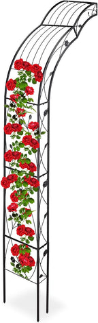Relaxdays Half Round Plant Support Wall-Mounted Garden Arch