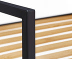 Relaxdays Standing Shelf Unit 4 Tiers Bamboo Metal