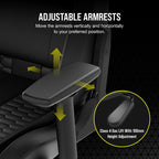 Relaxed Gaming Chair Leatherette Racing-Inspired Design Lumbar