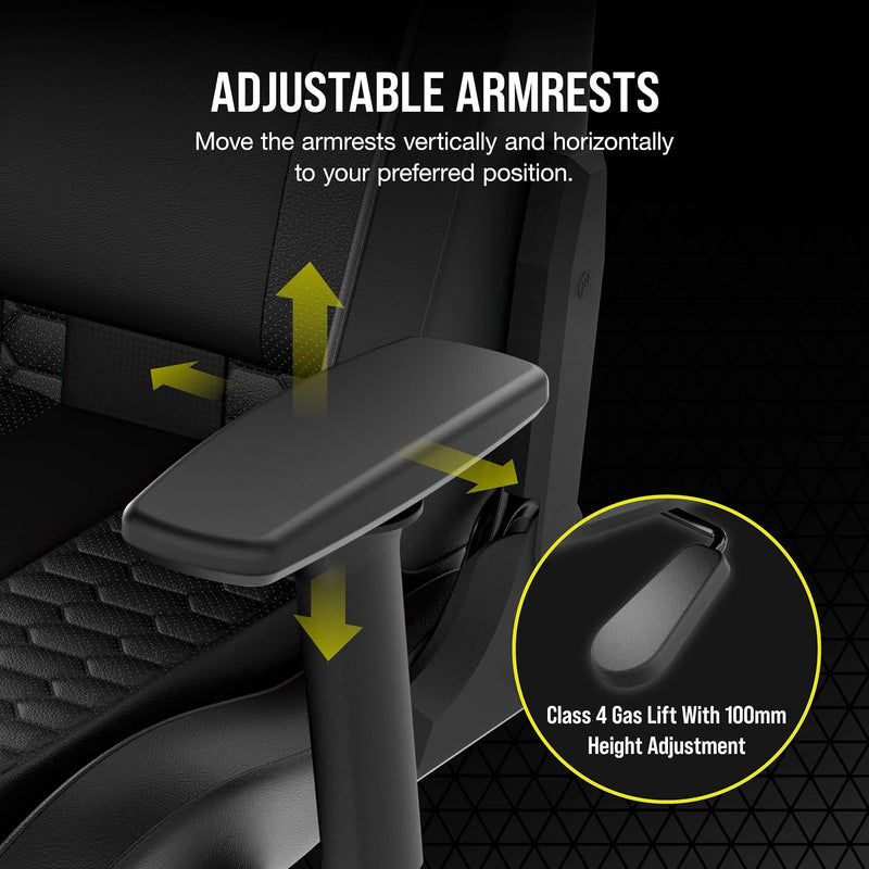 Relaxed Gaming Chair Leatherette Racing-Inspired Design Lumbar