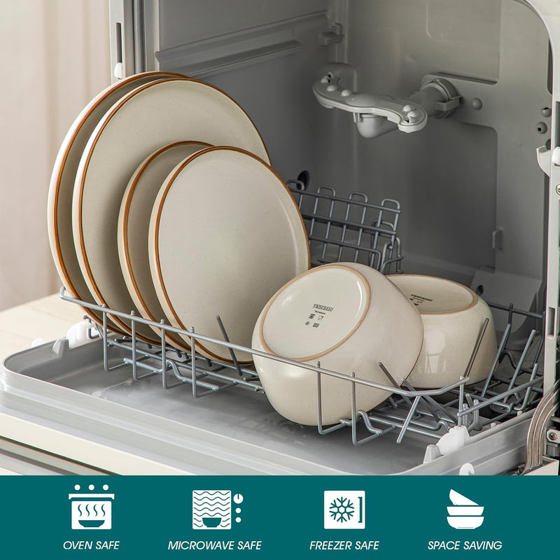 Reno Stoneware Dinner Set for 6 18 Pieces