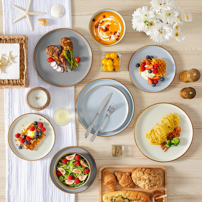 Reno Stoneware Dinner Set for 6 18 Pieces