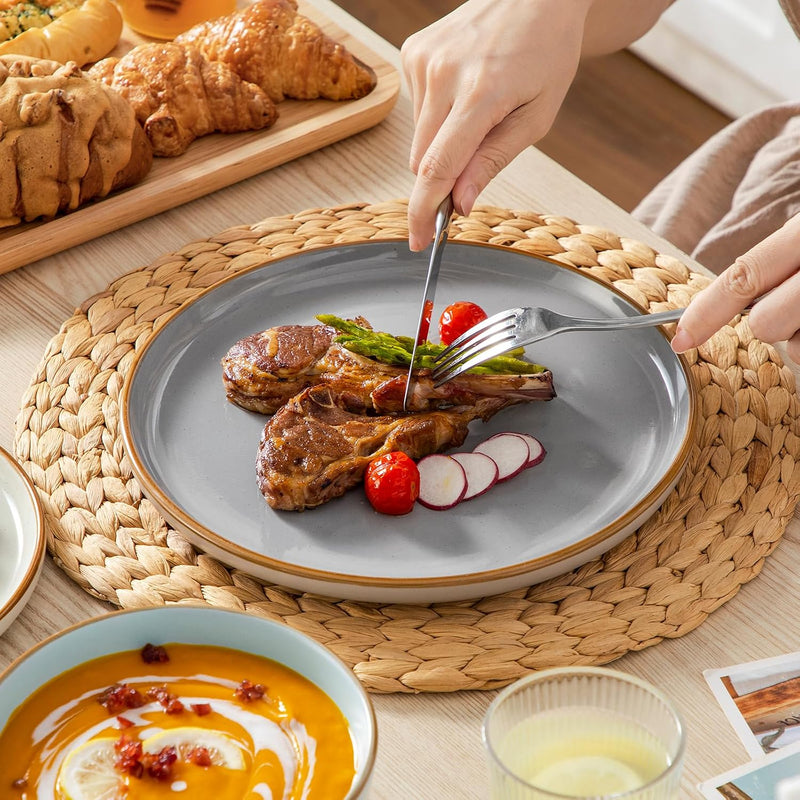 Reno Stoneware Dinner Set for 6 18 Pieces