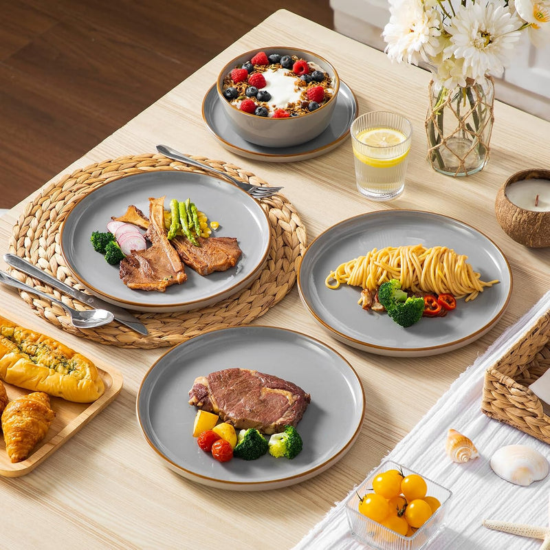 Reno Stoneware Dinner Set for 6 18 Pieces