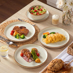 Reno Stoneware Dinner Set for 6 18 Pieces
