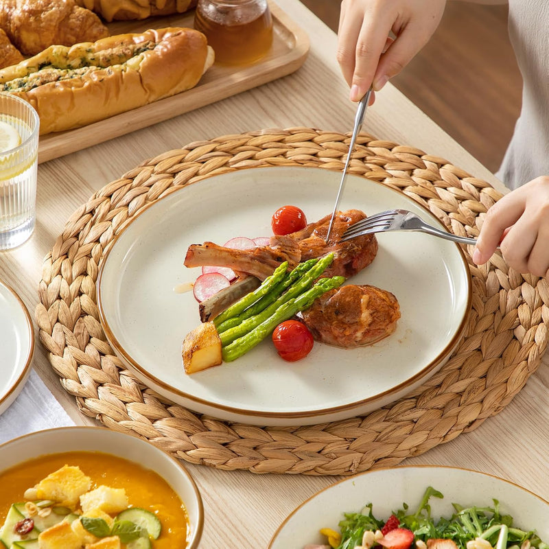 Reno Stoneware Dinner Set for 6 18 Pieces