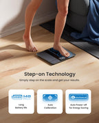 Renpho Smart Body Fat Scales USB Rechargeable Bathroom