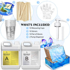 Resin Kit 2.4L 95oz Crystal Clear Self-Leveling