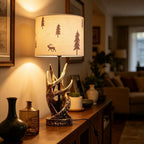 Resin Table Lamp Antler Tall for Living Room