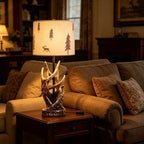 Resin Table Lamp Antler Tall for Living Room
