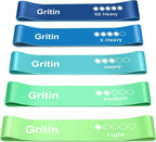 Resistance Bands Skin-Friendly Fitness Exercise Loop with (Set of 5)