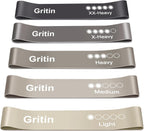 Resistance Bands Skin-Friendly Fitness Exercise Loop with (Set of 5)