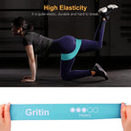 Resistance Bands Skin-Friendly Fitness Exercise Loop with (Set of 5)