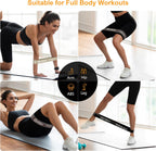 Resistance Bands Skin-Friendly Fitness Exercise Loop with (Set of 5)