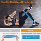 Resistance Bands Skin-Friendly Fitness Exercise Loop with (Set of 5)