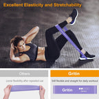 Resistance Bands Skin-Friendly Fitness Exercise Loop with (Set of 5)