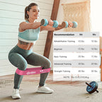 Resistance Bands Skin-Friendly Fitness Exercise Loop with (Set of 5)