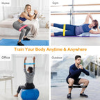 Resistance Bands Skin-Friendly Fitness Exercise Loop with (Set of 5)