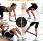 Resistance Bands Skin-Friendly Fitness Exercise Loop with (Set of 5)