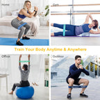Resistance Bands Skin-Friendly Fitness Exercise Loop with (Set of 5)