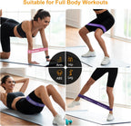 Resistance Bands Skin-Friendly Fitness Exercise Loop with (Set of 5)