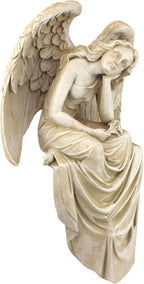 Resting Grace Angel Sitting Garden Statue Medium 21.5CM