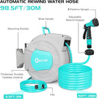 Retractable Garden Hose Reel 1 2" 35m+2m Water