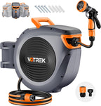 Retractable Garden Hose Reel 1 2'' X 30m+2m