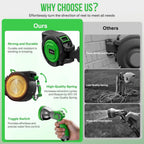 Retractable Garden Hose Reel 1 2'' X 30m+2m