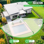 Retractable Garden Hose Reel 1 2'' X 30m+2m