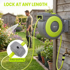 Retractable Garden Hose Reel 1 2” X 30m+2m