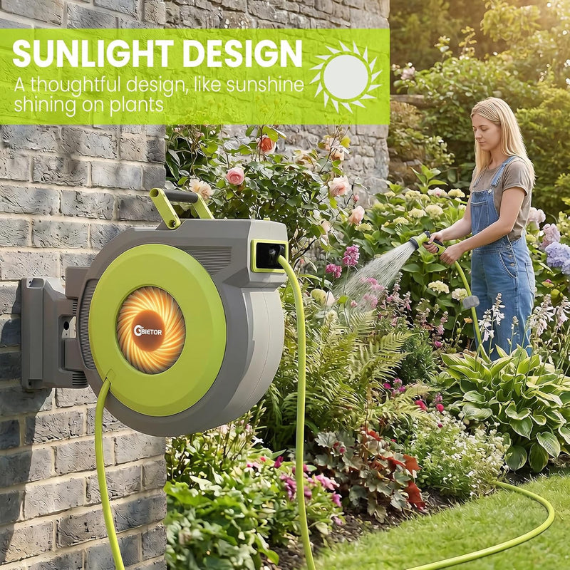 1 2" X 30m Retractable Garden Hose Reel