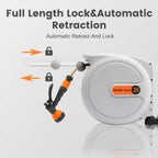 Retractable Hose Reel Wall Mounted 30+2m Garden Pivoting