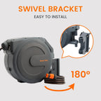 Retractable Hose Reel Wall Mounted 30+2m Garden Pivoting