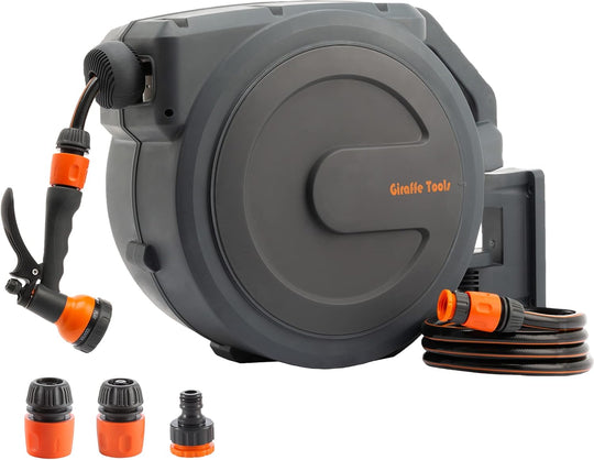 Retractable Garden Hose Reel Wall Mounted
