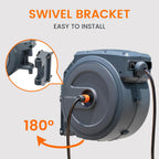 Retractable Hose Reel Wall Mounted 30+2m Garden Pivoting