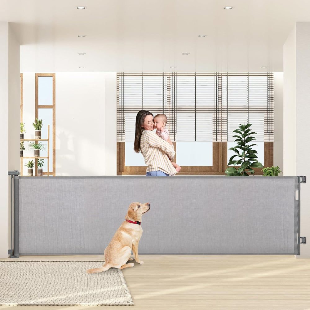 Retractable Stair Gate 180CM Extra Wide One Hand