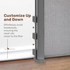 Retractable Stair Gate 180CM Extra Wide One Hand