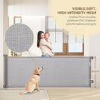 Retractable Stair Gate 180CM Extra Wide One Hand
