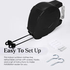 Retractable Washing Line 30m Double