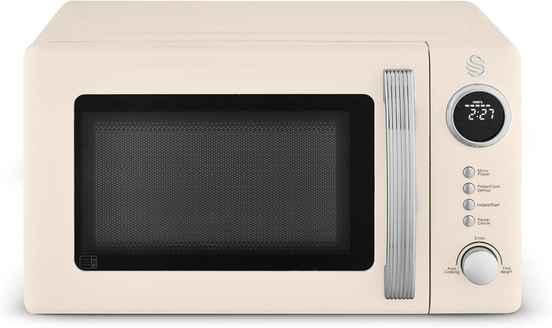 Retro 20L Digital Microwave 5 Power Levels 12