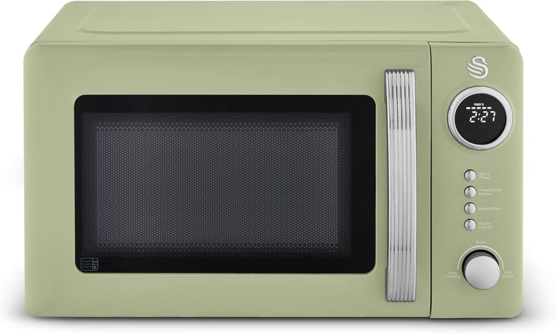 Retro 20L Digital Microwave 5 Power Levels 12