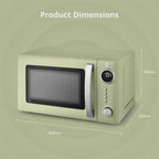Retro 20L Digital Microwave 5 Power Levels 12