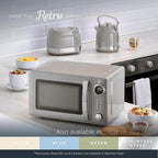 Retro 20L Digital Microwave 5 Power Levels 12