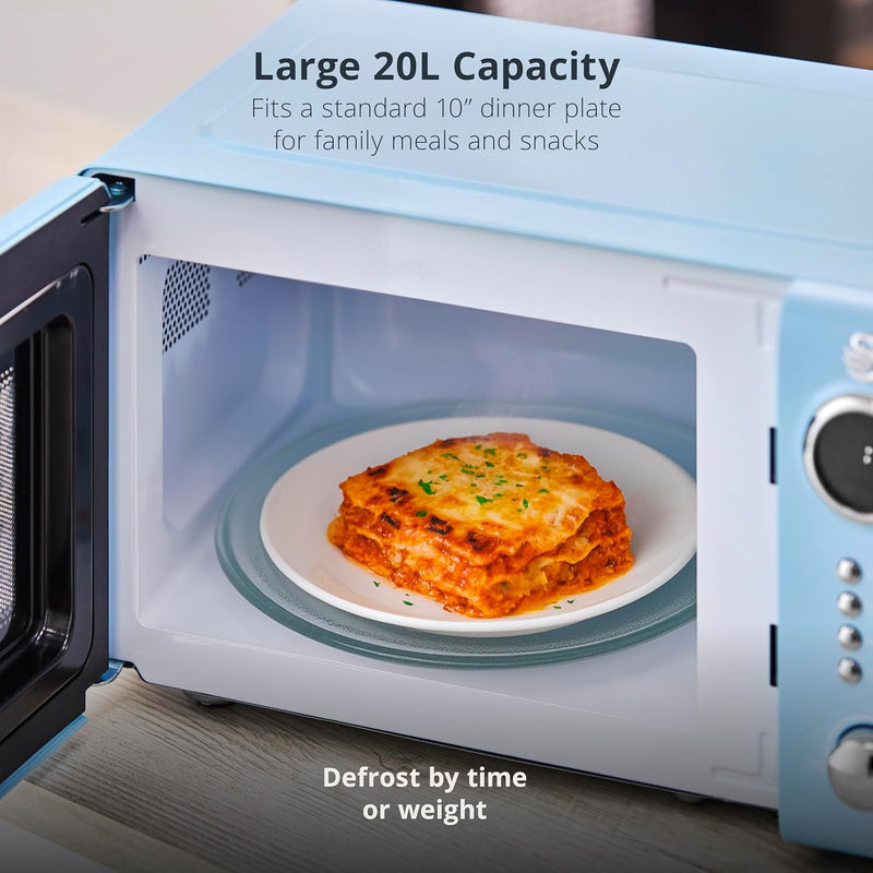 Retro 20L Digital Microwave 5 Power Levels 12