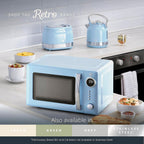 Retro 20L Digital Microwave 5 Power Levels 12